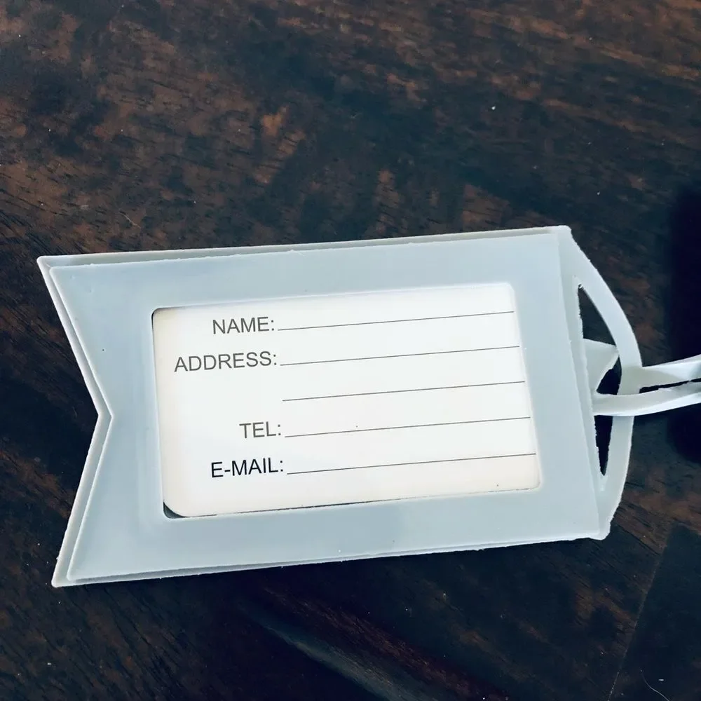 Airplane Travel Luggage ID Tags Set